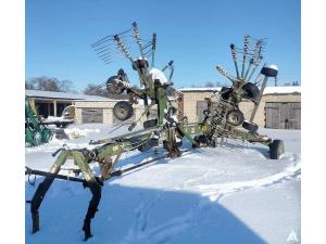 Грабли-валкообразователь ГВБ-6,2, инв. №881 (Витебская обл., Миорский р-н, Повятский с/с, д.Паташня, ул. Молодёжная, 13)