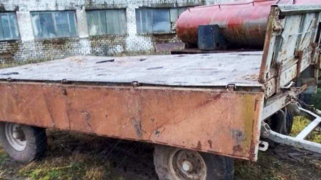 Прицеп ПСЕ Ф-12,5Б, инв. №1005 (Витебская обл., Ушачский р-н, аг.Глыбочка, ул. Центральная, 31В)