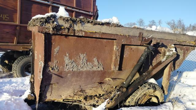 Полуприцеп самосвал ПСТ-6 (без постановки на учет), инв. №855 (Витебская обл., Миорский р-н, Повятский с/с, д.Паташня, ул. Молодёжная, 13)