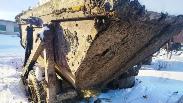 Полуприцеп самосвал ПСТ-6 (без постановки на учет), инв. №855 (Витебская обл., Миорский р-н, Повятский с/с, д.Паташня, ул. Молодёжная, 13)