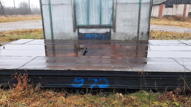 Весы платформенные (15 тонн), инв. №972 (Витебская обл., Браславский р-н, аг.Друя, ул. Браславская, 62)