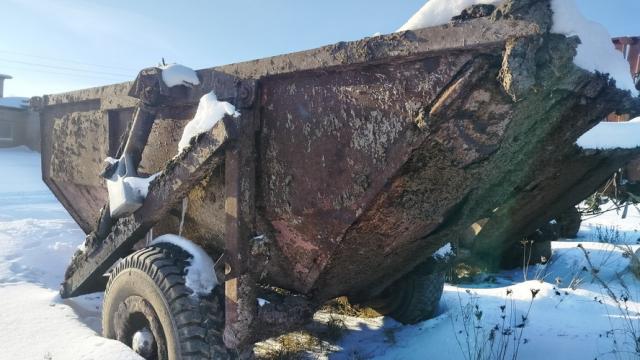 Полуприцеп самосвал ПСТ-6 (без постановки на учет), инв. №858 (Витебская обл., Миорский р-н, Повятский с/с, д.Паташня, ул. Молодёжная, 13)