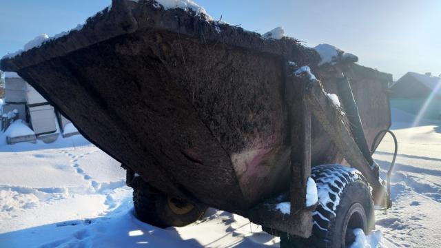 Полуприцеп самосвал ПСТ-6 (без постановки на учет), инв. №859 (Витебская обл., Миорский р-н, Повятский с/с, д.Паташня, ул. Молодёжная, 13)