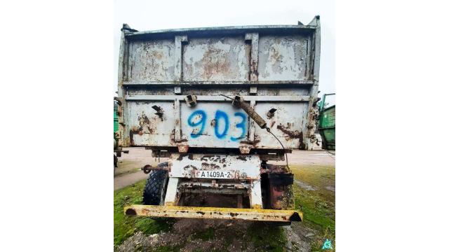 Прицеп самосвальный МАЗ 8571004022, 2009 г.в., рег. знак А 1409 А-2, инв. №903 (Витебская обл., Браславский р-н, аг.Друя, ул. Браславская, 62)
