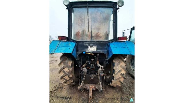 Трактор Беларус-82.1, 2008 г.в., рег. знак 4074 ВК-2, инв. №0028 (Витебская обл., Браславский р-н, аг.Друя, ул. Браславская, 62)