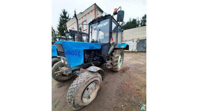 Трактор Беларус-82.1, 2008 г.в., рег. знак 4074 ВК-2, инв. №0028 (Витебская обл., Браславский р-н, аг.Друя, ул. Браславская, 62)